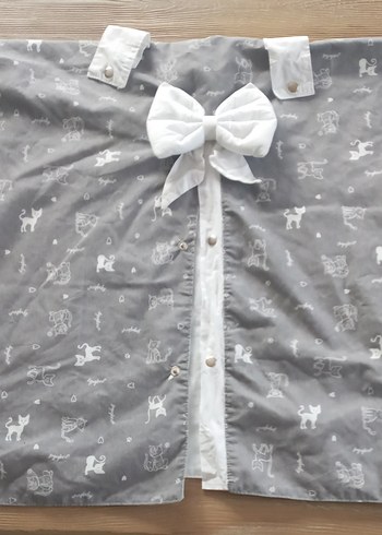 Gri Desenli Çocuk Uyku Minderi ve Örtüsü - Görsel 3