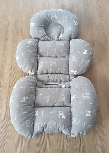 Gri Desenli Çocuk Uyku Minderi ve Örtüsü - Görsel 2