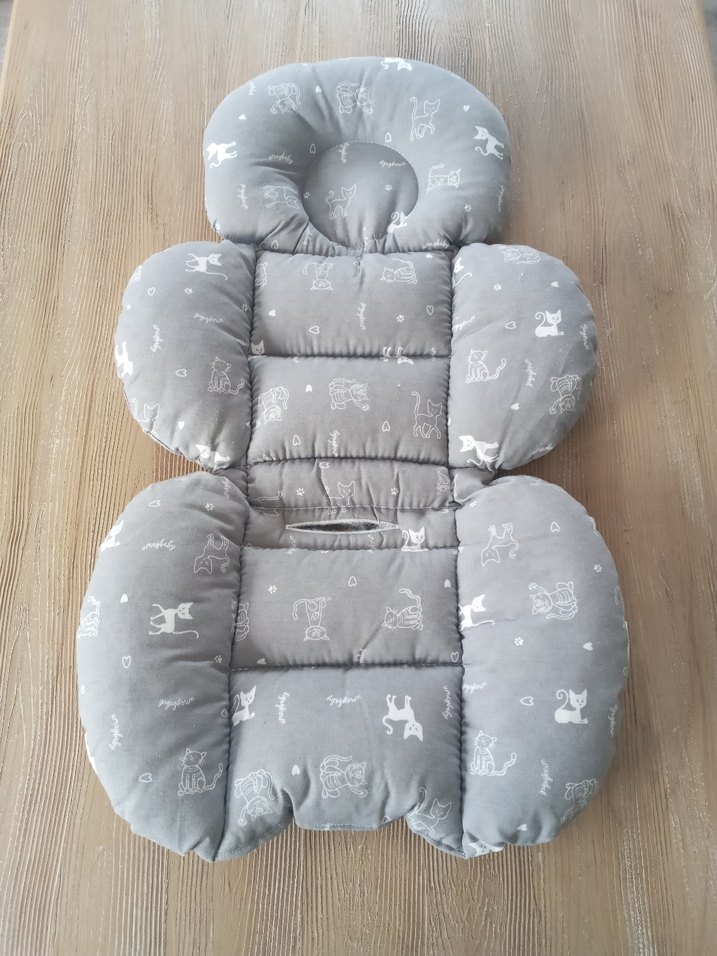 Gri Desenli Çocuk Uyku Minderi ve Örtüsü - Görsel 2