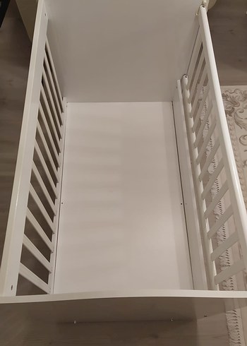 Beyaz Bebek Beşiği ve Sepeti - Görsel 2