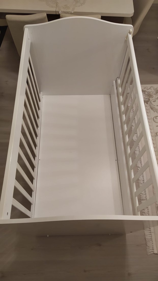 Beyaz Bebek Beşiği ve Sepeti - Görsel 2