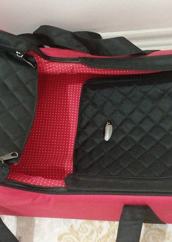 Kırmızı Fermuarlı ana kucağı - Görsel 2