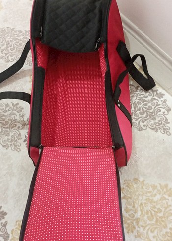 Kırmızı Fermuarlı ana kucağı - Görsel 3