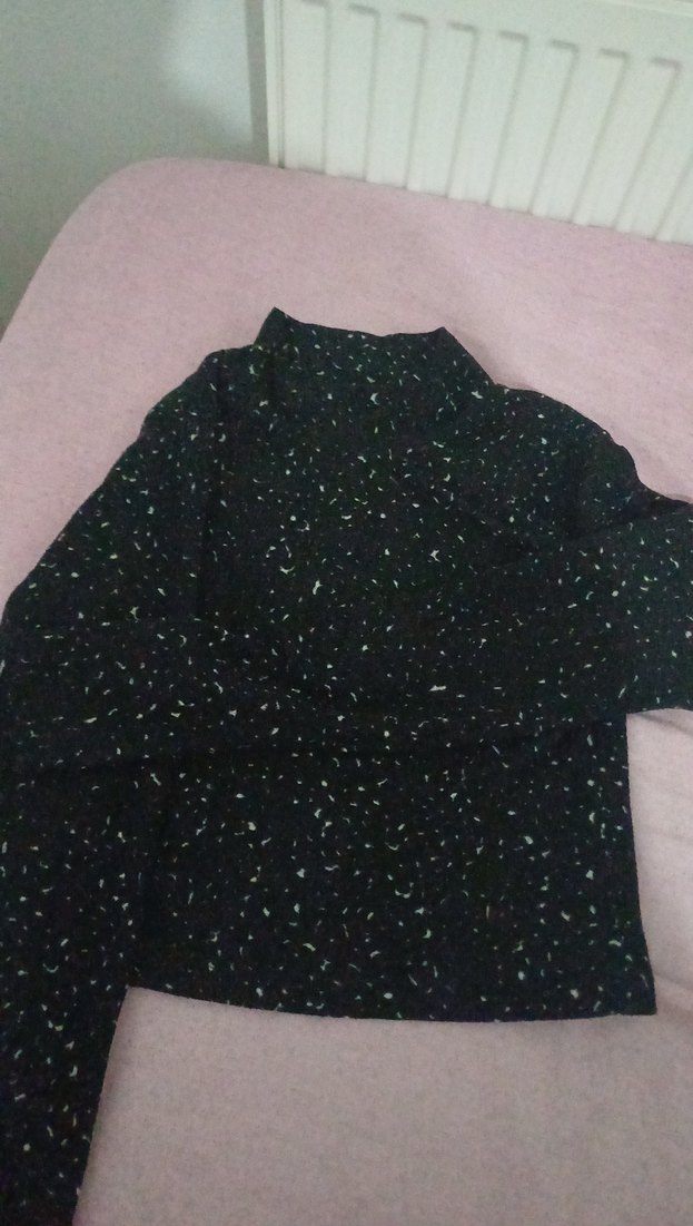 uzun kollu crop bluz - Görsel 4