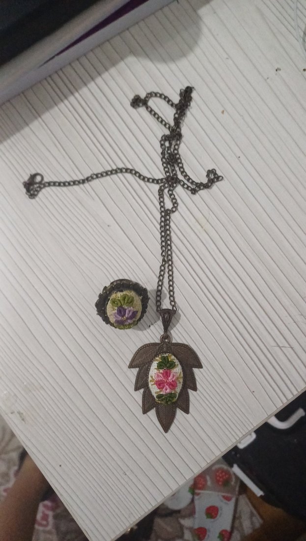 el yapımı kolye ve yüzüğü - Görsel 2