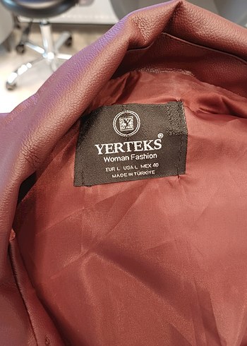 Bordo Deri Biker Yelek - Görsel 2