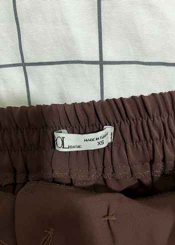 Kadın Kahverengi Pilili Kumaş Pantolon - Görsel 2