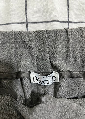 Kadın Gri Kumaş Normal Kesim Pantolon - Görsel 2