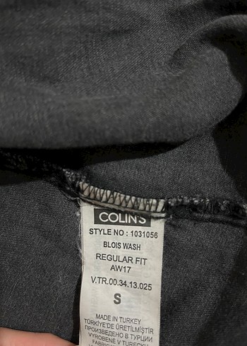 Siyah Düğmeli Uzun Kollu Kot Gömlek - Görsel 2