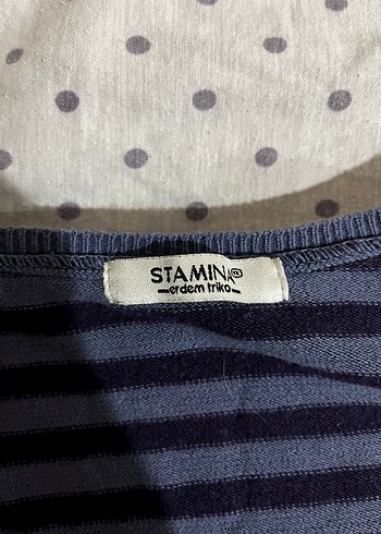 Düğmeli Çizgili Kadın Pamuklu Kazak - Görsel 2