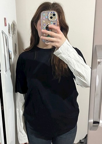 uzun kollu tshirt günlük giyime uygun - Görsel 3