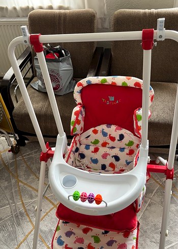 Renkli Çocuk Mama Sandalyesi/salıncak - Görsel 2