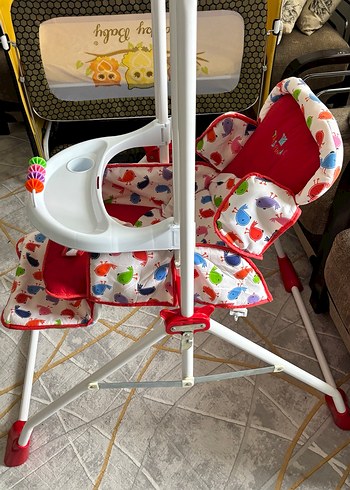 Renkli Çocuk Mama Sandalyesi/salıncak - Görsel 3