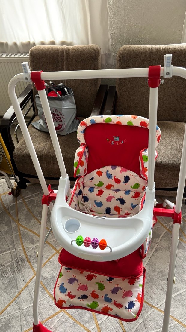 Renkli Çocuk Mama Sandalyesi/salıncak - Görsel 2