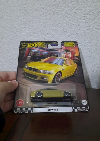  Sarı Hot Wheels BMW M3 Oyuncak Araba