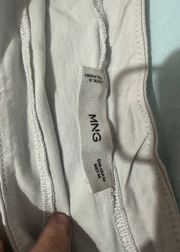 Çizgili Gri Beyaz Uzun Kollu Hamile Bluzu - Görsel 2