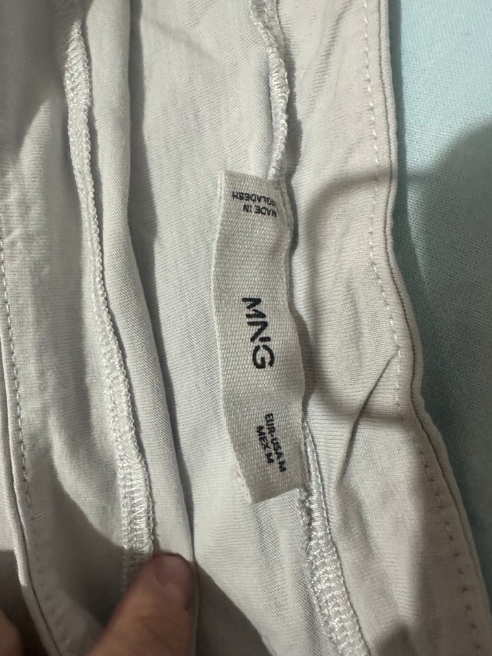 Çizgili Gri Beyaz Uzun Kollu Hamile Bluzu - Görsel 2