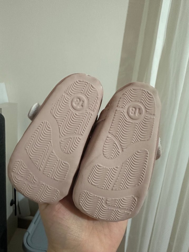 Pembe Nakışlı Kız Çocuk Babet - Görsel 3