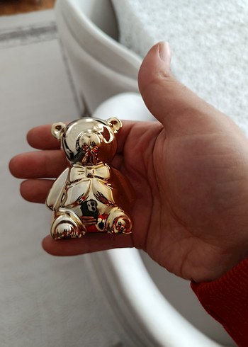 Altın Renkli Ayıcık Figürlü biblo - Görsel 2