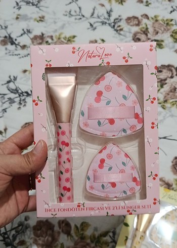 Pastel Pembe Makyaj Sünger Seti - Görsel 2