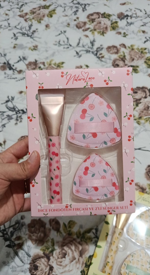 Pastel Pembe Makyaj Sünger Seti - Görsel 2