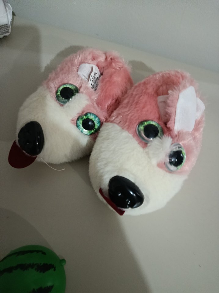 Kız Çocuk Renkli Peluş Sıcak Ev Terliği - Görsel 2