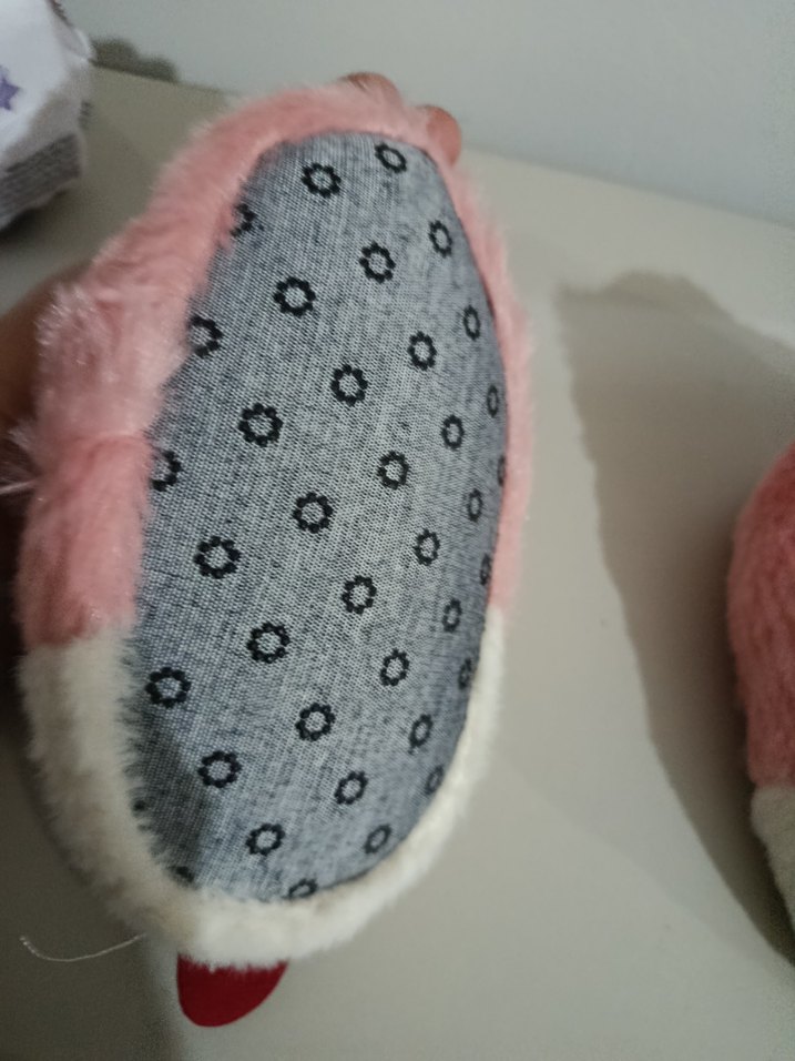 Kız Çocuk Renkli Peluş Sıcak Ev Terliği - Görsel 4