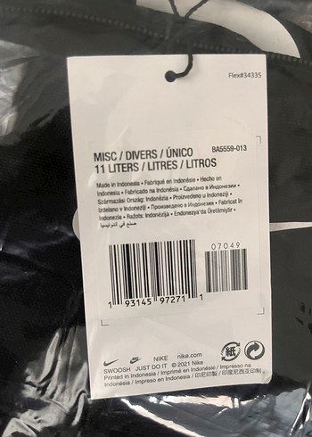 Nike Nike Siyah Fermuarlı Erkek Sırt Çantası