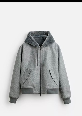 ZARA ÇİFT TARAFLI SUNİ DERİ BOMBER CEKET - Görsel 6