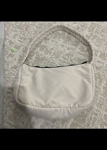 Diğer Bej Kadın Fermuarlı Sıcak Kumaş Çanta