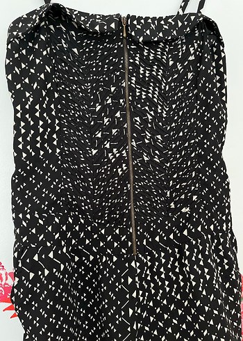 Kadın Siyah Mini Tulum - - Görsel 3