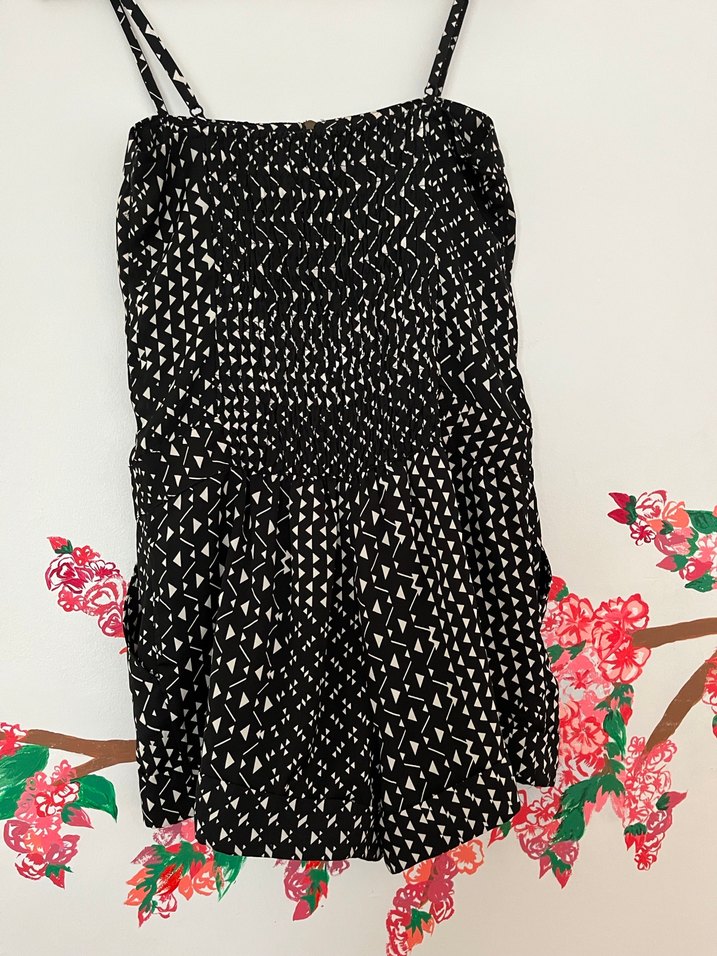 Kadın Siyah Mini Tulum - - Görsel 4