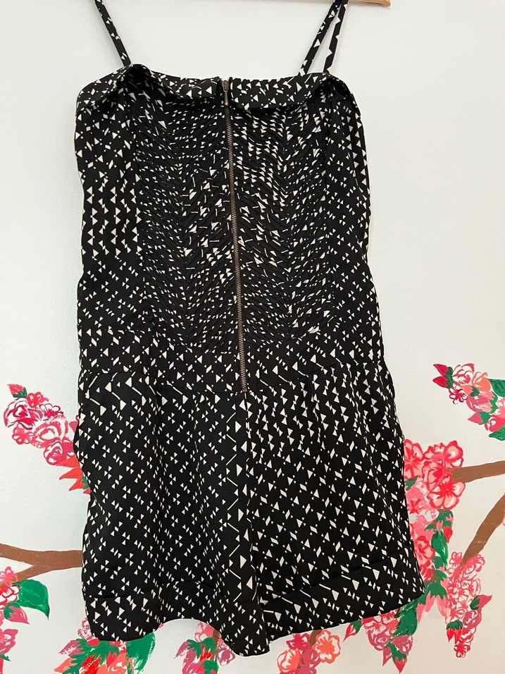 Kadın Siyah Mini Tulum - - Görsel 2