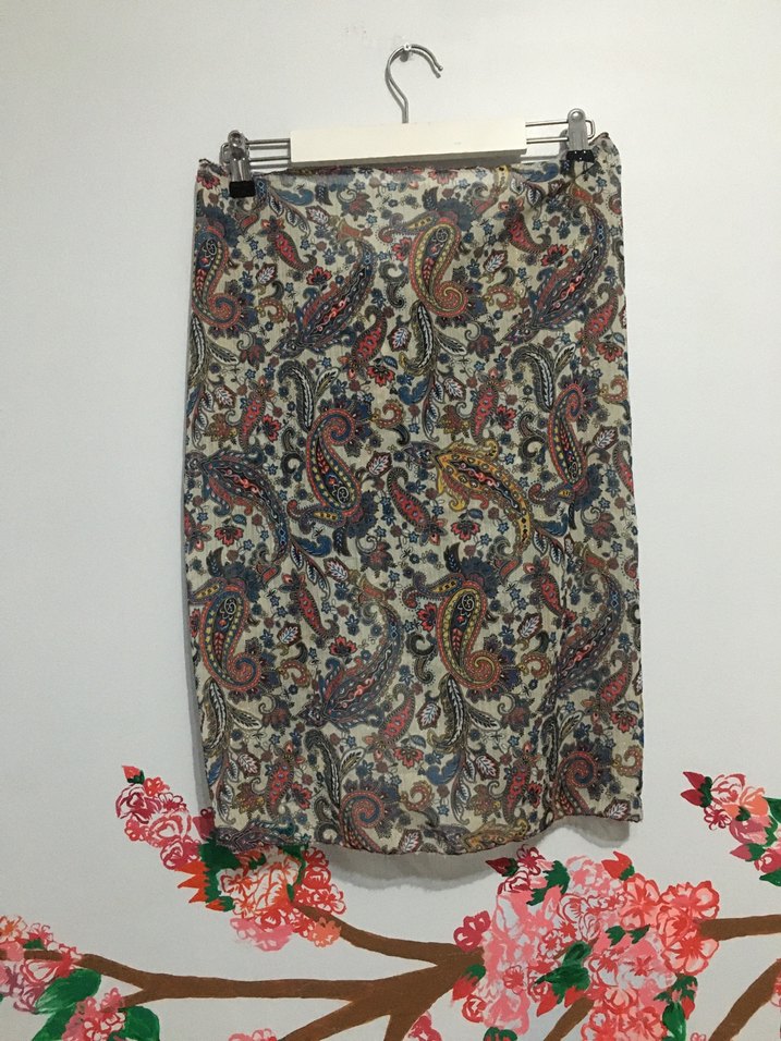 Bohem Çok Renkli Gri Desenli Kadın Pareo - Görsel 4