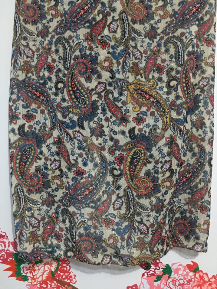 Bohem Çok Renkli Gri Desenli Kadın Pareo - Görsel 5