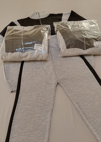 Gri Fermuarlı Kadın Eşofman Takımı - Görsel 6