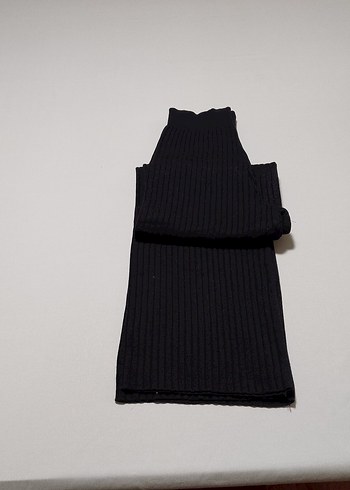 Kadın Siyah Piliseli Rahat Kumaş Pantolon - Görsel 3