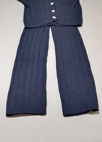 Kadın Lacivert Triko Hırkalı takım - Görsel 8