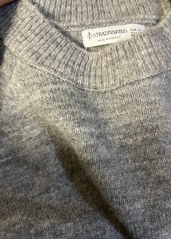 Gri Kadın Yün Kazak - Stradivarius - Görsel 7