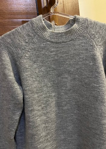 Gri Kadın Yün Kazak - Stradivarius - Görsel 6