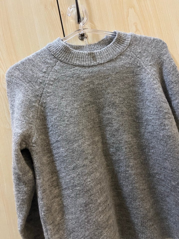 Gri Kadın Yün Kazak - Stradivarius - Görsel 3