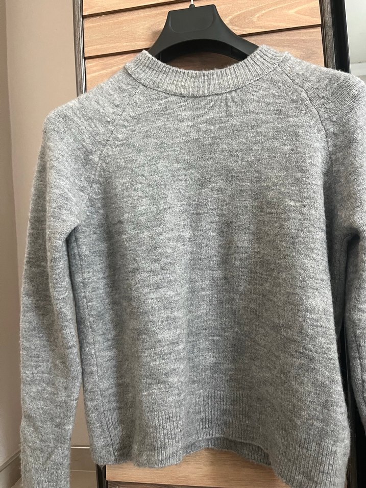 Stradivarius Gri Kadın Yün Kazak - Görsel 2