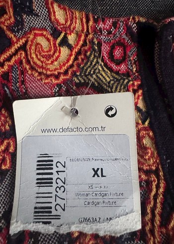 Bohem Çok Renkli Desenli Midi Ceket - Görsel 2