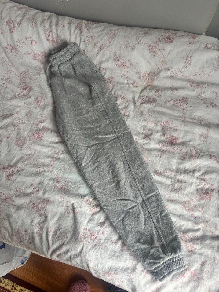 Gri Rahat Kesim Kadın Eşofman Altı - Görsel 4