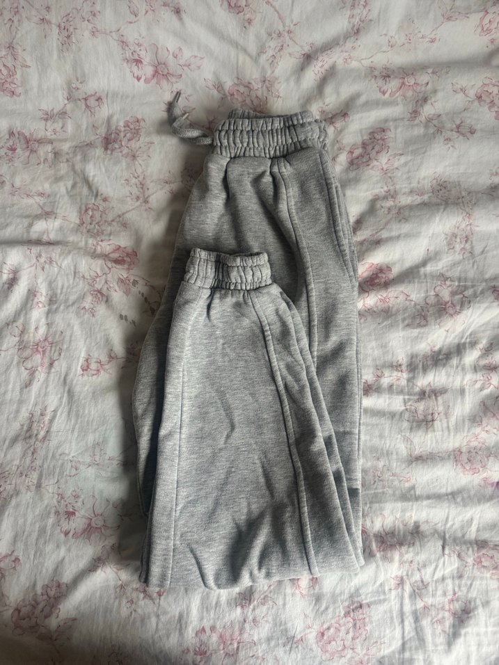 Gri Rahat Kesim Kadın Eşofman Altı - Görsel 3