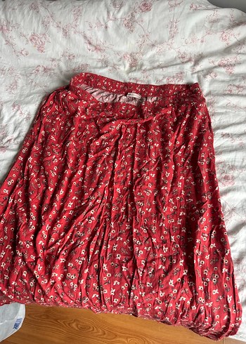 Lc waikiki Kırmızı Bohem Uzun Etek - Görsel 3