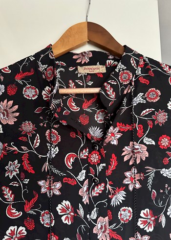 Çiçek Desenli Bohem Uzun Kollu Tunik - Görsel 2