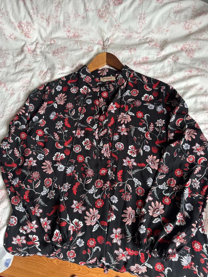 Çiçek Desenli Bohem Uzun Kollu Tunik - Görsel 3