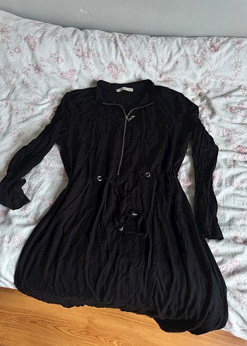 Siyah Tesettür Elbise - Görsel 5