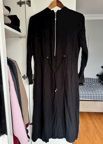 Siyah Tesettür Elbise - Görsel 2